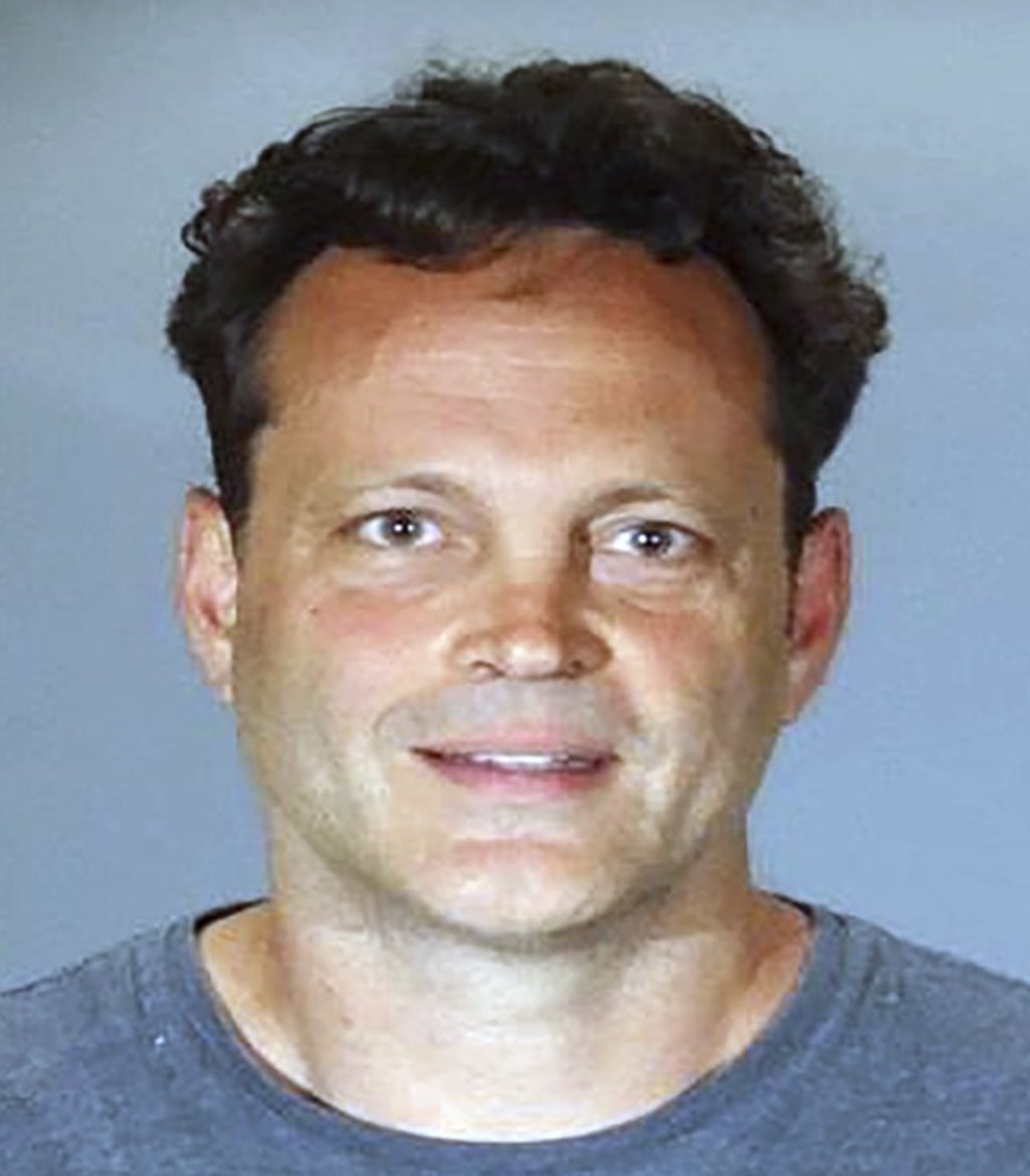 Vaughn is seen in this booking photo from Sunday. Photo: Manhattan Beach Police Department via AP Vaughn is seen in this booking photo from Sunday. Photo: Manhattan Beach Police Department via AP