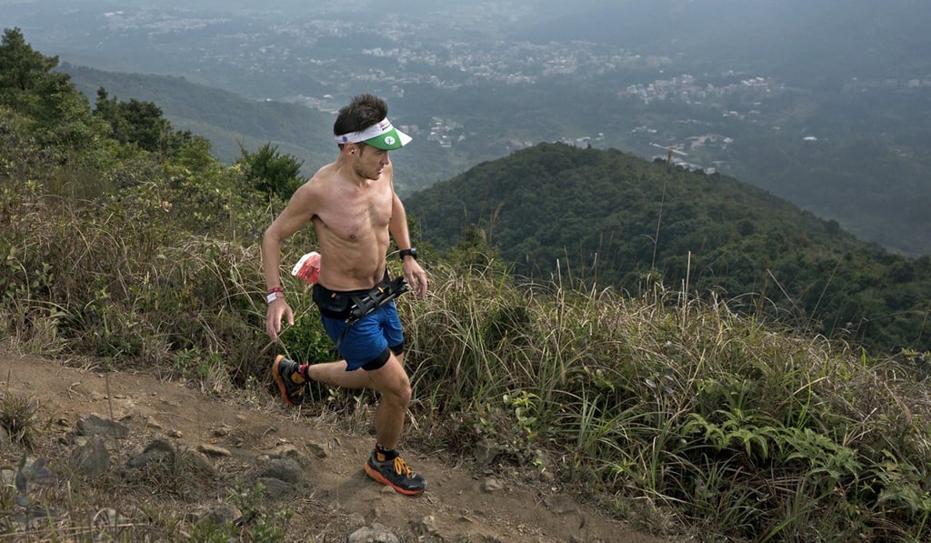 John Ellis during the 9 Dragons Ultra, where runners ran a total of 130 kilometres over the mountains of Kowloon. Photo: Lloyd Belcher