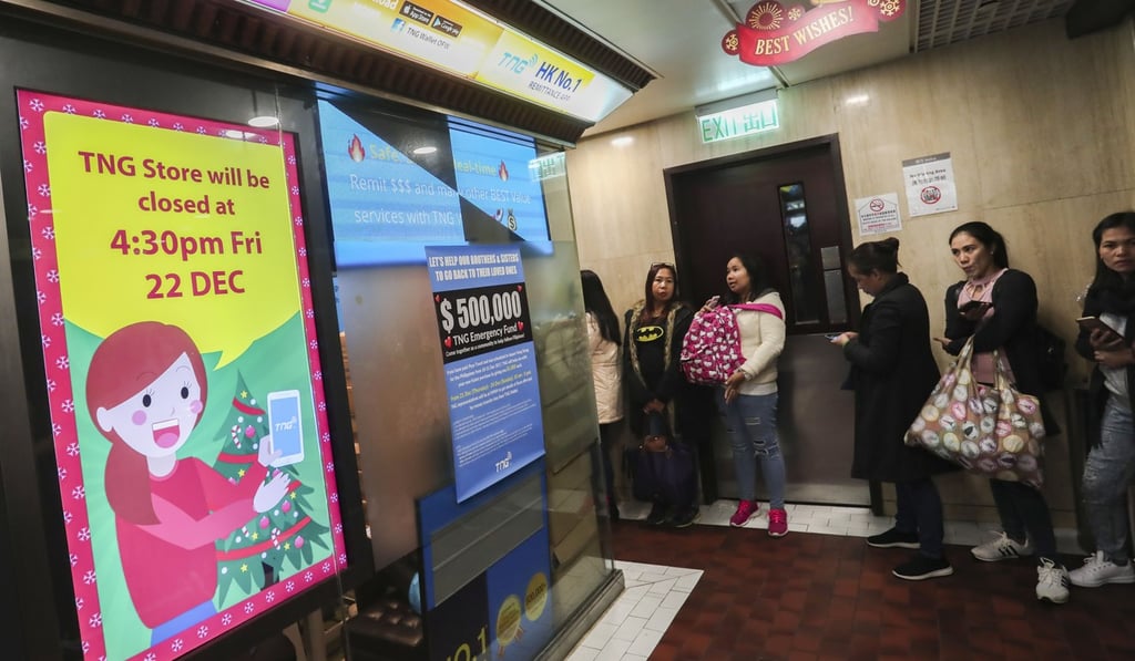 Hundreds of Filipino domestic workers’ travel plans were thrown into chaos in December 2017. Photo: Jonathan Wong