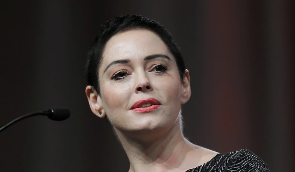 Actress and author Rose McGowan (shown in October) has written an open letter in support of her friend Asia Argento, the girlfriend of Anthony Bourdain. Photo: AP Actress and author Rose McGowan (shown in October) has written an open letter in support of her friend Asia Argento, the girlfriend of Anthony Bourdain. Photo: AP