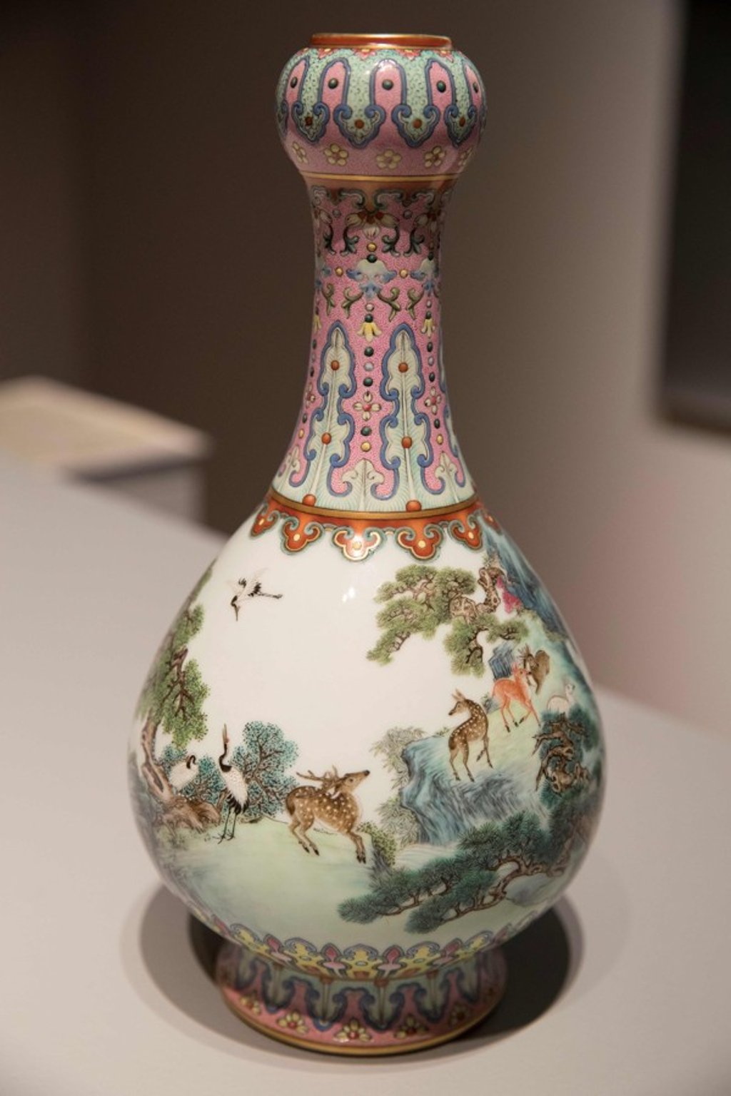The rare Imperial Qianlong porcelain vase. Photo: AFP