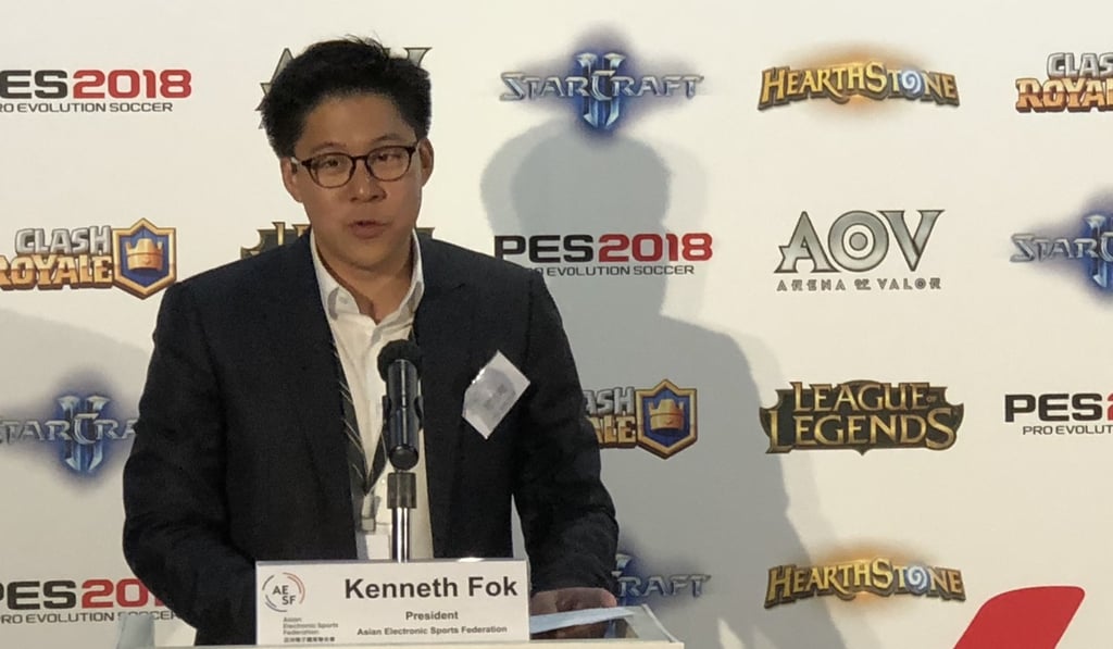 Kenneth Fok says the goal is continue promoting e-sports with the goal of making the Olympics. Photo: Chan Kin-wa Kenneth Fok says the goal is continue promoting e-sports with the goal of making the Olympics. Photo: Chan Kin-wa