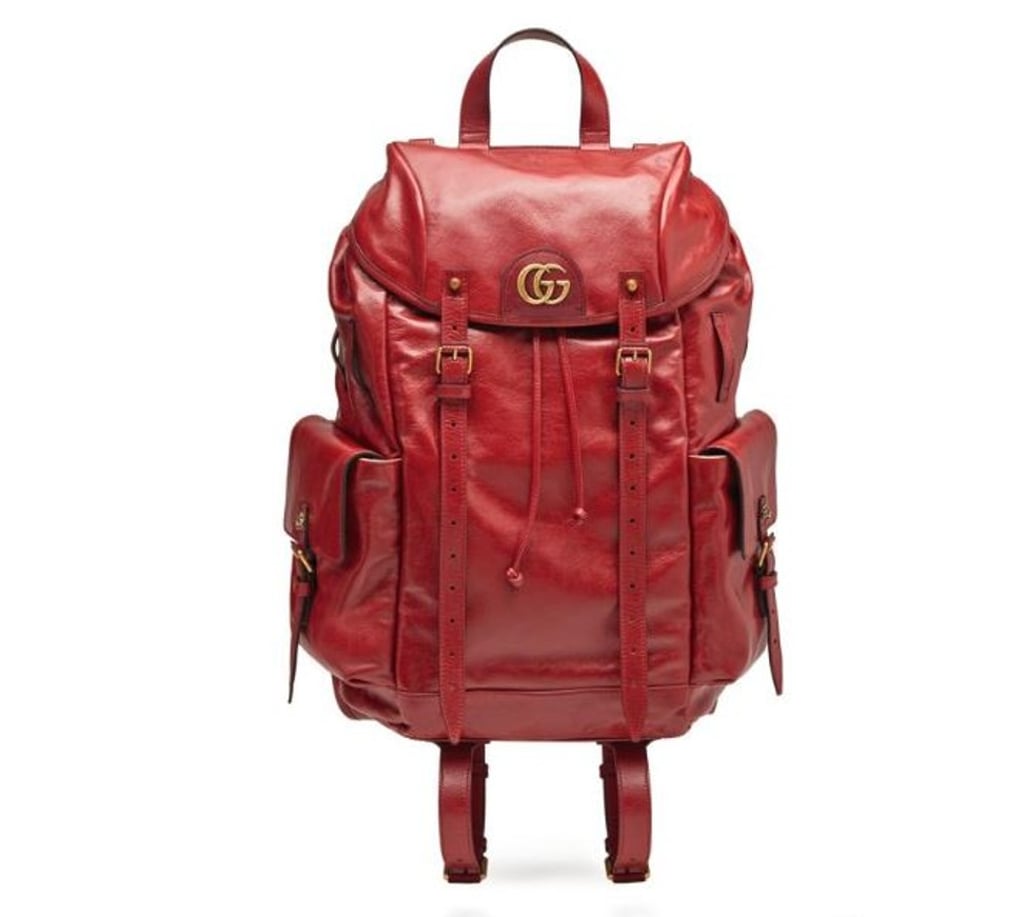 Gucci RE(BELLE) leather backpack. Every stylish dad needs a swanky backpack, and this red Gucci one would be perfect for his needs. You can get this for your dad for HK$31,000.