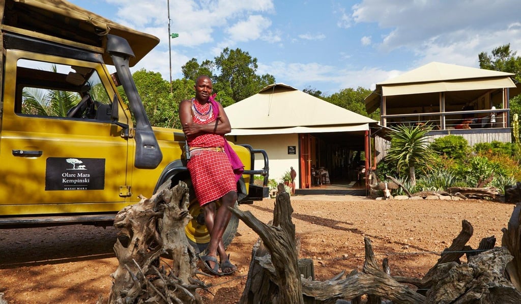 A Maasai safari guide at the Olare Mara Kempinski camp.