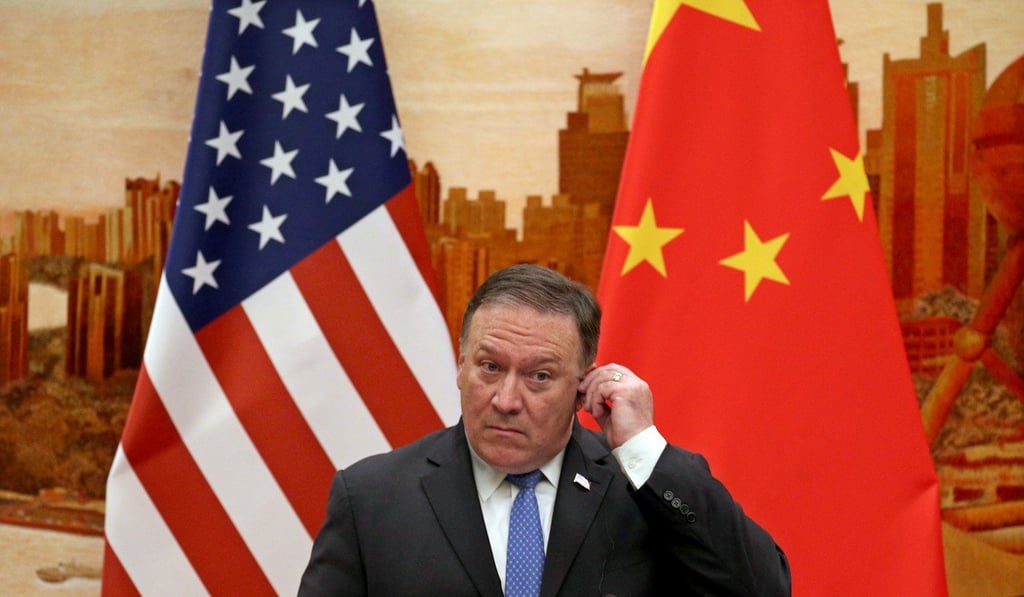 US Secretary of State Mike Pompeo visited Beijing as the two sides spar over trade and the South China Sea. Photo: EPA-EFE US Secretary of State Mike Pompeo visited Beijing as the two sides spar over trade and the South China Sea. Photo: EPA-EFE