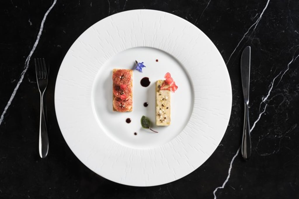 The foie gras terrine is worth a try at The Tai Pan restaurant in The Murray, Hong Kong hotel in Central.