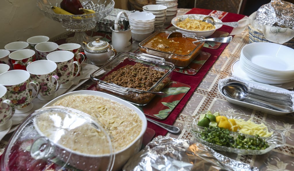 A bounty of food marks the end of the Islamic holy month of Ramadan. Photo: Xiaomei Chen