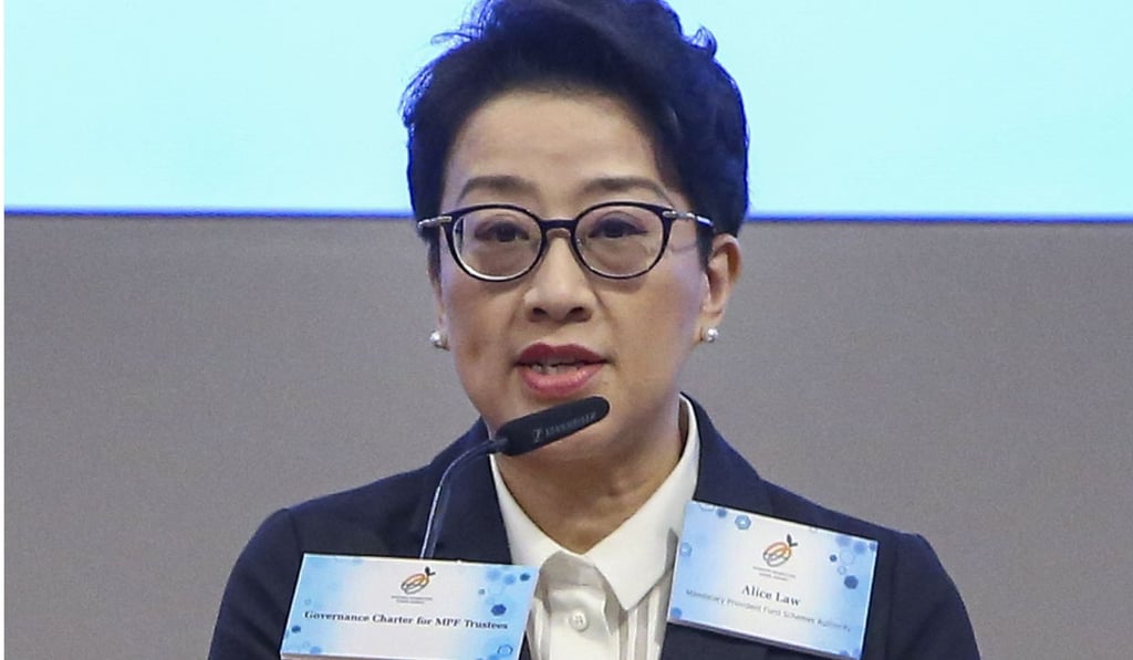 Alice Law Shing-mui takes over as managing director of Mandatory Provident Fund Schemes Authority in July. Photo: Edmond So