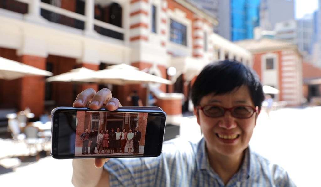 Kitty Li, a retired officer who once served at the Central Police Station, visits Tai Kwun on its opening day on May 29. Photo: Sam Tsang