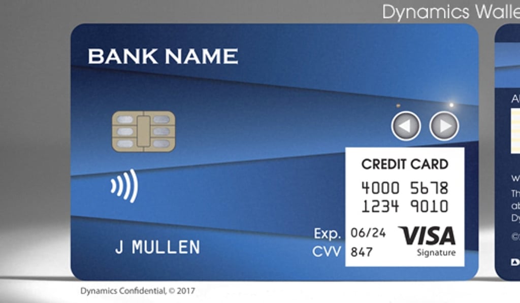 Visa launched its Dynamics Wallet Card in January.
