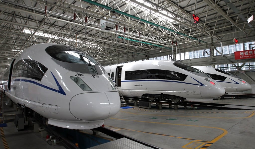 High-Speed railway trains produced by CRRC. Photo: Simon Song