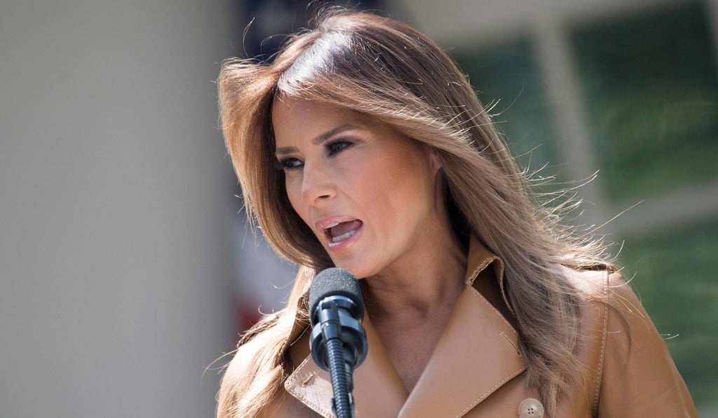 US First Lady Melania Trump made a rare political plea to end the deeply controversial practice of separating migrant children from their parents. Photo: AFP