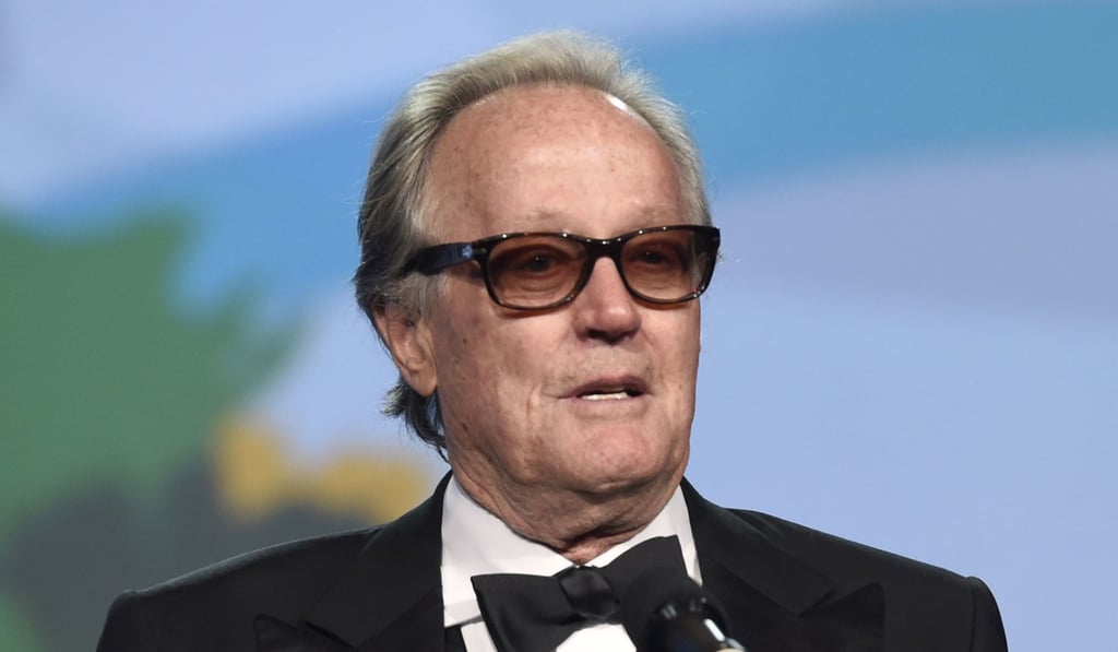 Actor Peter Fonda has apologised for a late-night Twitter rant that said 12-year-old Barron Trump should be ripped from “his mother’s arms and put in a cage with paedophiles.” Photo: AP Actor Peter Fonda has apologised for a late-night Twitter rant that said 12-year-old Barron Trump should be ripped from “his mother’s arms and put in a cage with paedophiles.” Photo: AP