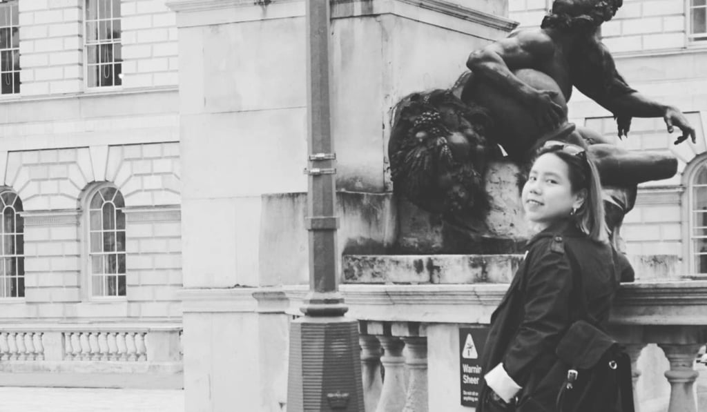 A picture taken during a recent trip Shanghai 29-year-old Deselle took to London.