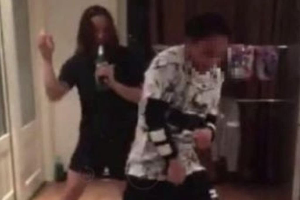 A screen grab of Pandelela Rinong and Malaysian divers partying in Guangzhou.