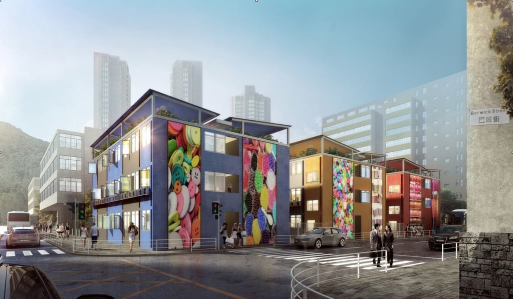 An artist’s impression of the what the new housing on Nam Cheong Street, Sham Shui Po, might look like. Photo: Handout