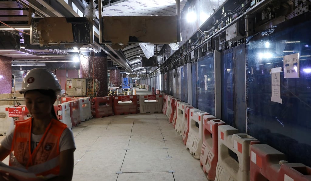 The part of the Sha Tin to Central link where the structural integrity of platforms was called into question. Photo: Sam Tsang