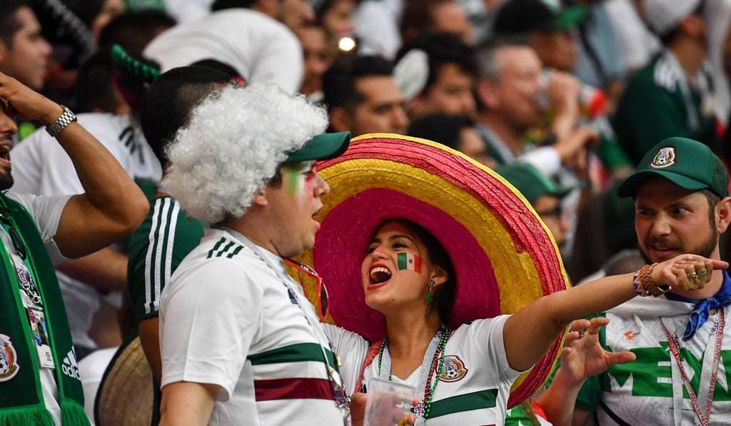 Mexico's fans cheer during the Russia 2018 World Cup group F game. Photo: AFP