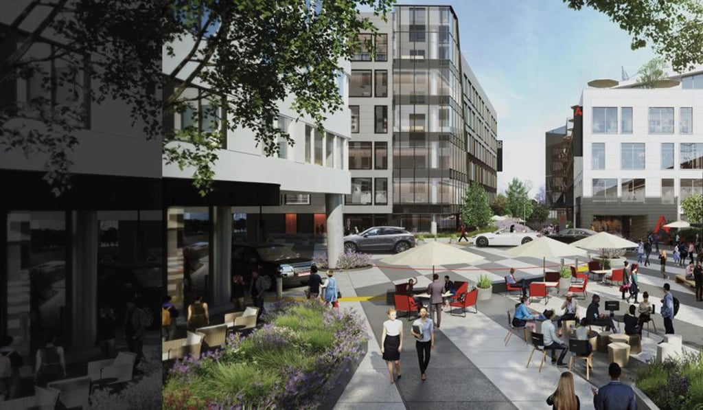 A rendering of the Academy on Vine's interior courtyard. Completion is set for early 2020. Photo: TNS