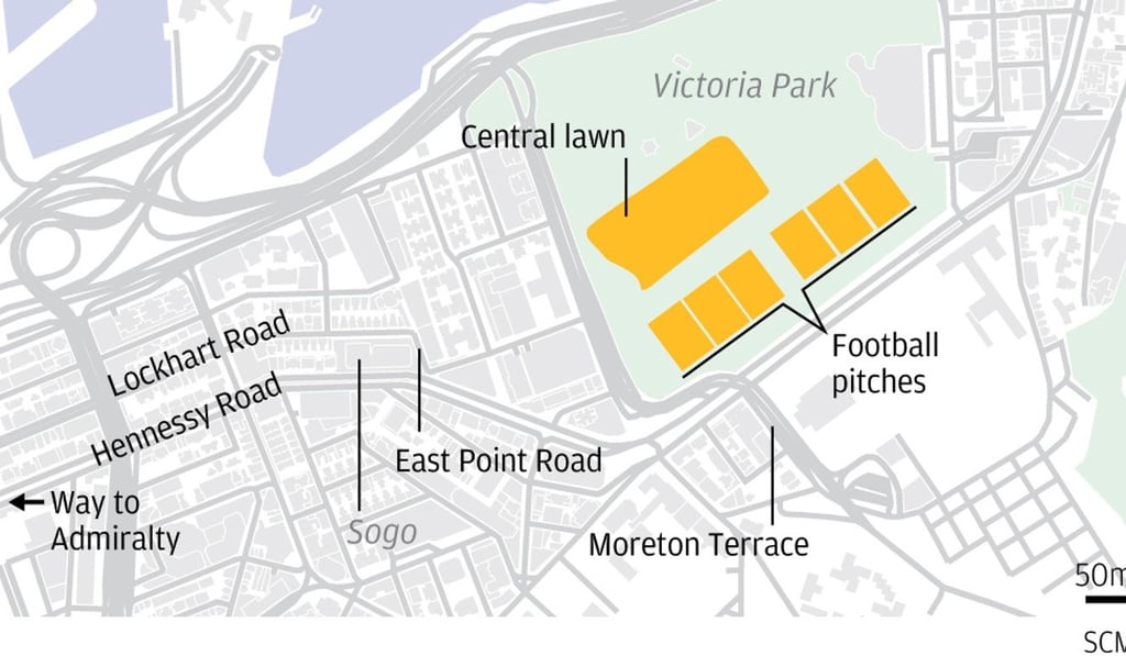 A map showing Causeway Bay, one of Hong Kong’s busiest shopping districts. Graphic: SCMP