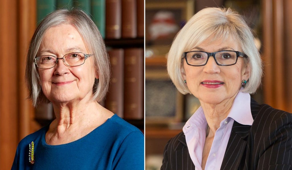 Baroness Brenda Hale (left) and Beverley McLachlin (right) will join the Court of Final Appeal in July. Photo: Handout