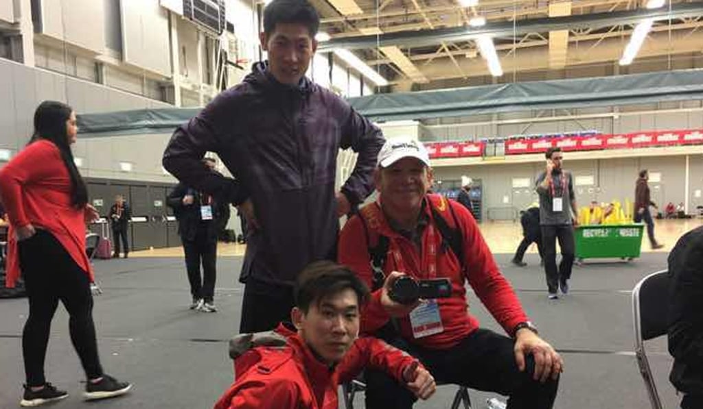 Randy Huntington is making his mark on athletics in China. Photo: Handout