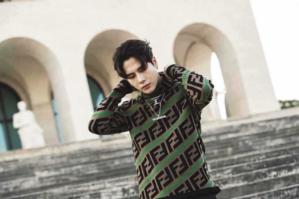 Chinese K-pop singer Jackson Wang, who composed the song ‘Fendi Man’ for the Italian luxury brand, Fendi.