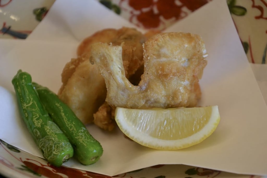 Deep-fried karaage fugu served at the historic Shunpanro restaurant in Shimonoseki, Japan. Photo: Chris Dwyer