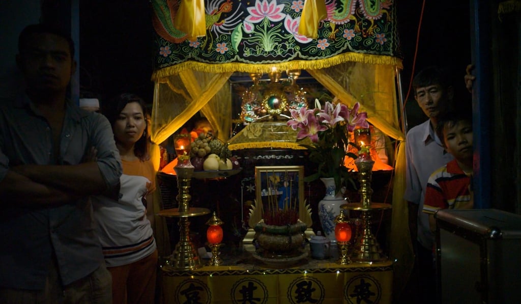 Part of The Propeller Group’s art installation The Living Need Light, the Dead Need Music (2014). Photo: courtesy of M+