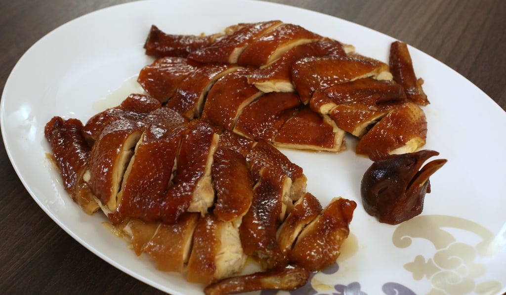 Jasmine tea-smoked chicken. Photo: Edmond So