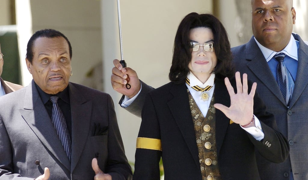 Joe Jackson and his son Michael in 2005, when Michael Jackson was being tried on child molestation charges. He was acquitted of all counts. Photo: Reuters