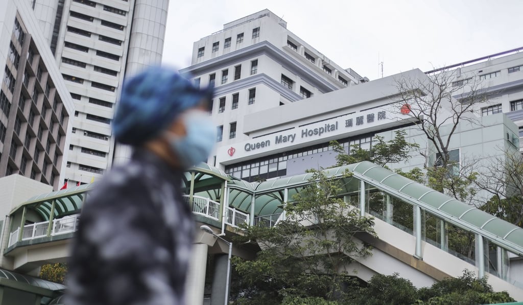 Central and Western District councillor Ng Siu-hong was taken to Queen Mary Hospital in Pok Fu Lam. Photo: Winson Wong