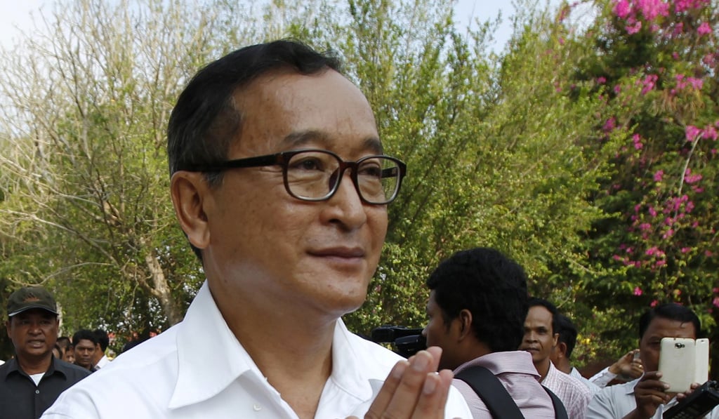 Former Cambodia National Rescue Party leader Sam Rainsy. Photo: AP
