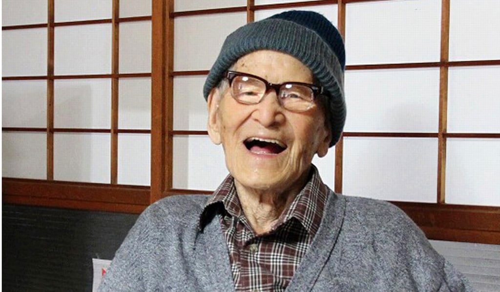 Japanese man Jiroemon Kimura, pictured in 2012 at the age of 115, was the longest-lived human male ever reliably recorded. He died at the age of 116 years and 54 days, in 2013. Photo: AP