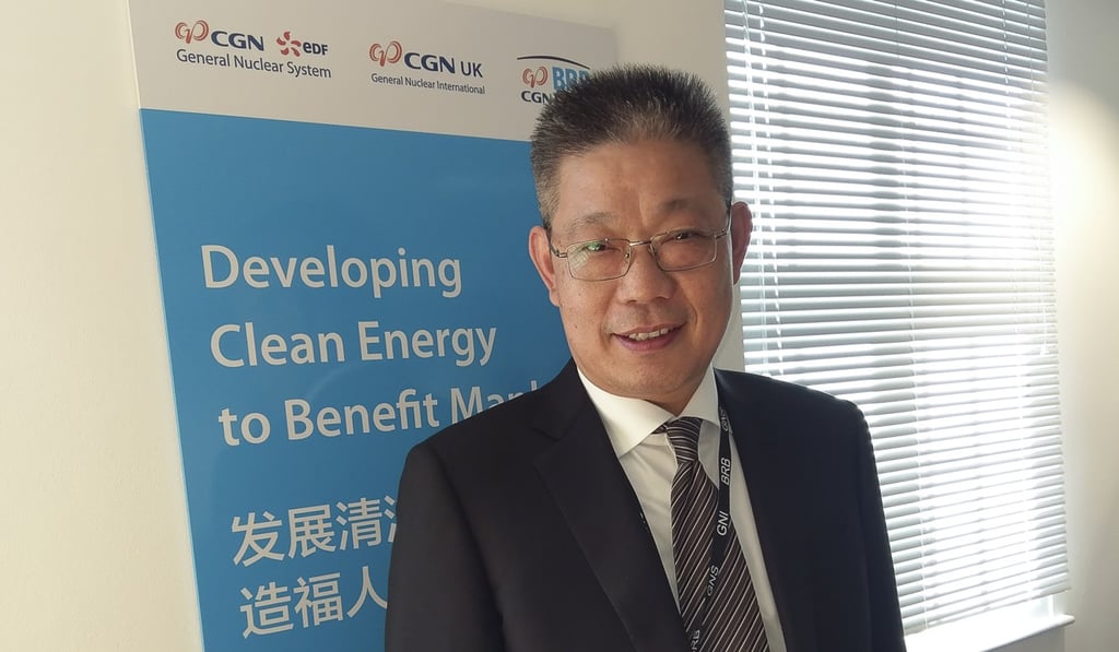 Zheng Dongshan, the chief executive of General Nuclear International, the UK unit of China's largest nuclear power projects developer, China General Nuclear Power Group. Photo: Eric Ng