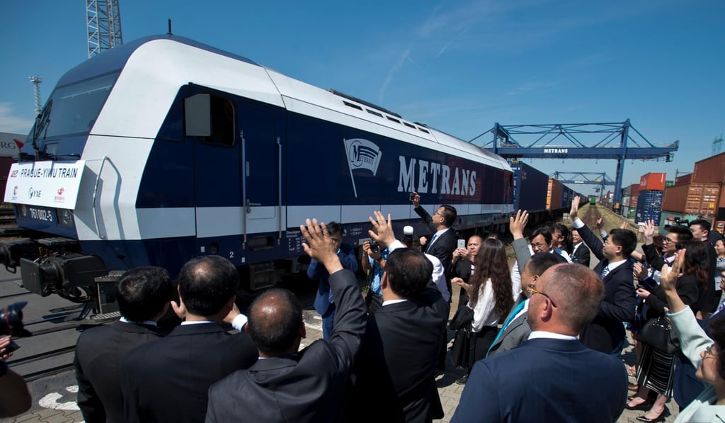A direct freight train from Prague to China, launched in 2017, is one piece of China’s massive Belt and Road infrastructure plan. Photo: CTK