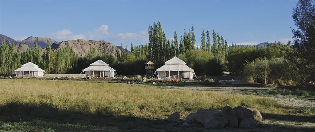 The TUTC camp at Thiksey in Ladakh. Photo: courtesy of TUTC