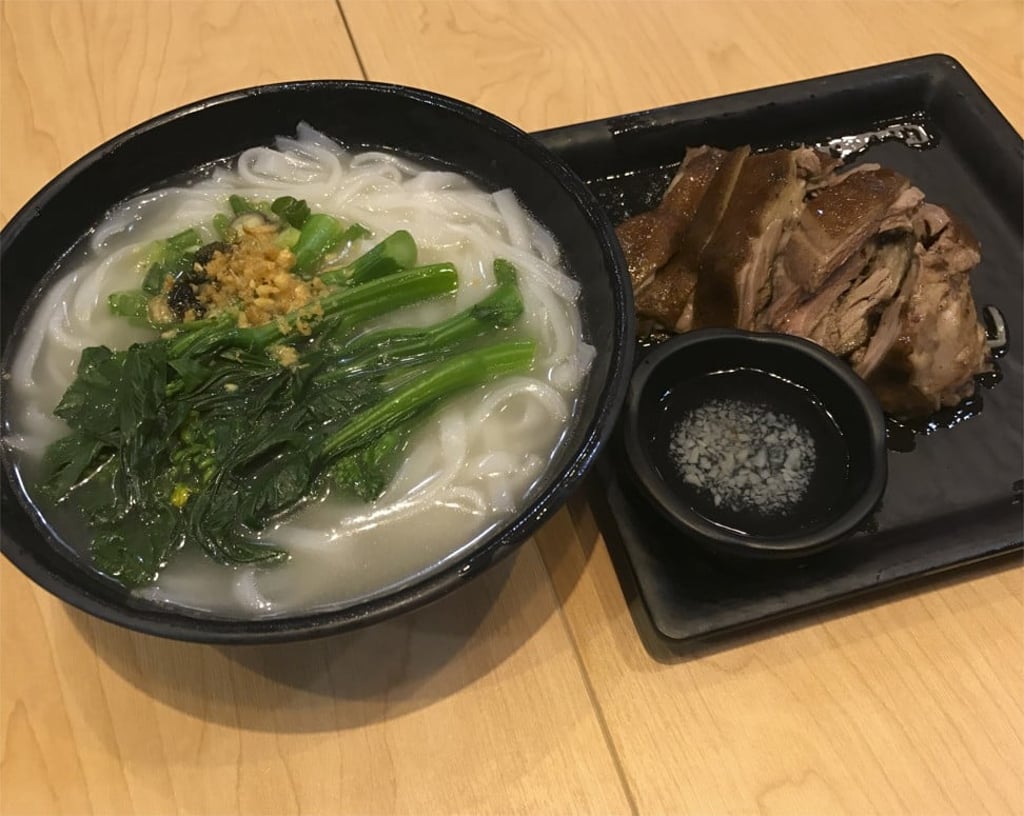 Marinated goose with rice noodles. Photo: Yujing Liu