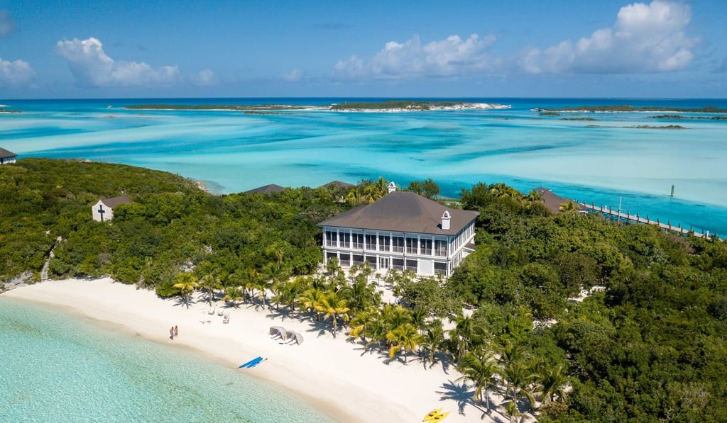 Little Pipe Cay Island in Central Bahamas has been listed for US$85 million, according to Knight Frank. Photo: Handout