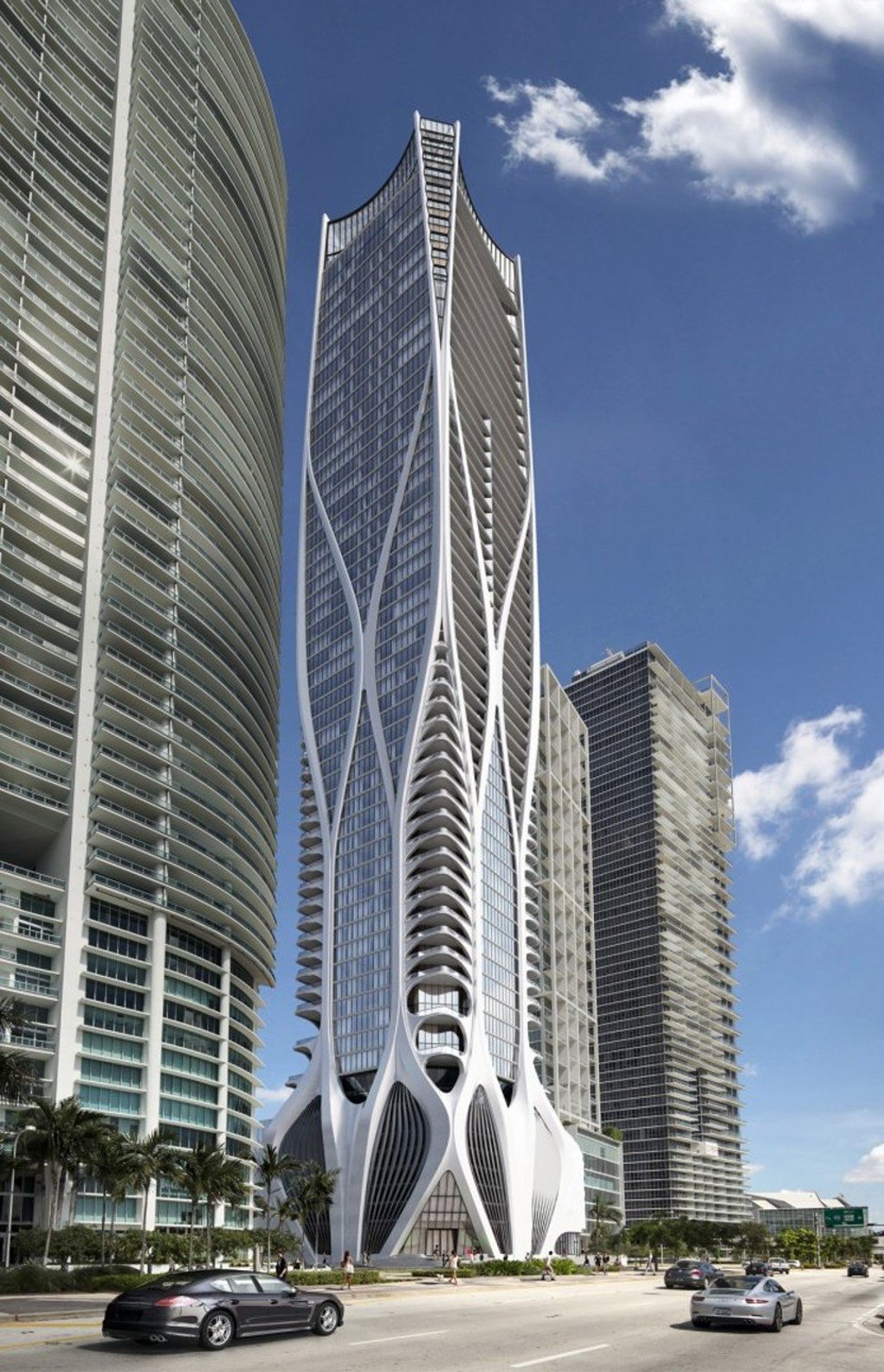 An artist’s impression of the 1000 Museum in Miami. Photo: courtesy of Zaha Hadid Architects