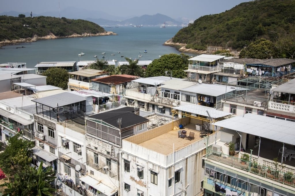 A view over Peng Chau’s densely populated village centre. Photo: Christopher DeWolf