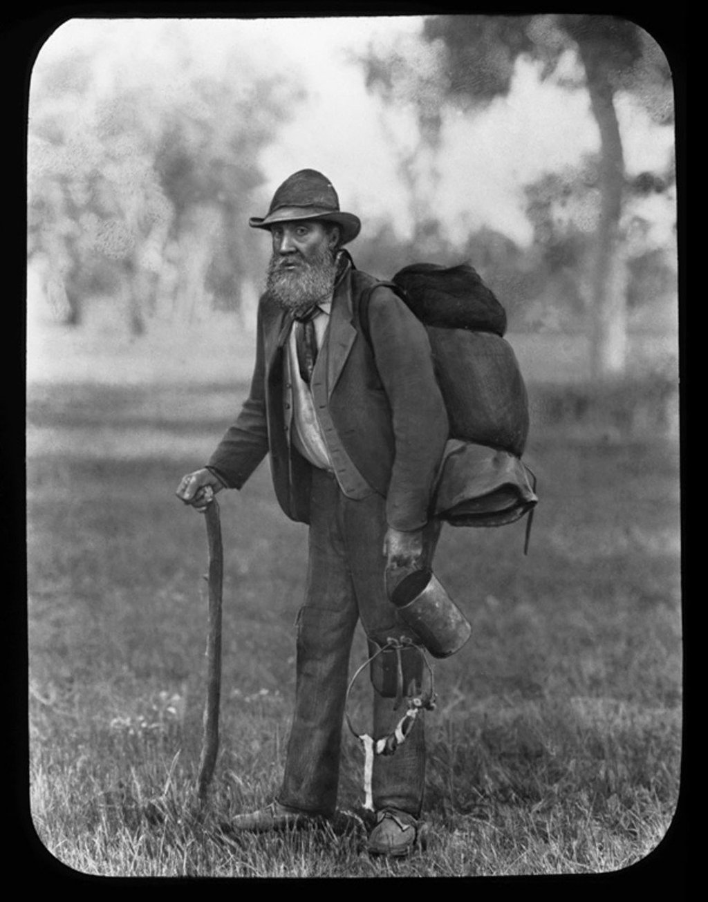 An itinerant Australian labourer, or swagman. Picture: Alamy