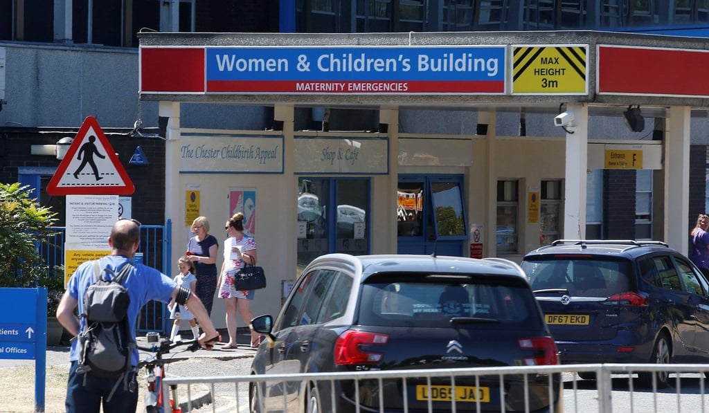 The entrance to the Countess of Chester Hospital, Chester, on Tuesday. Photo: Reuters