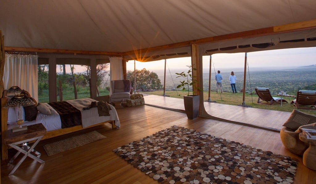 Accommodation at the Loisaba Tented Camp.