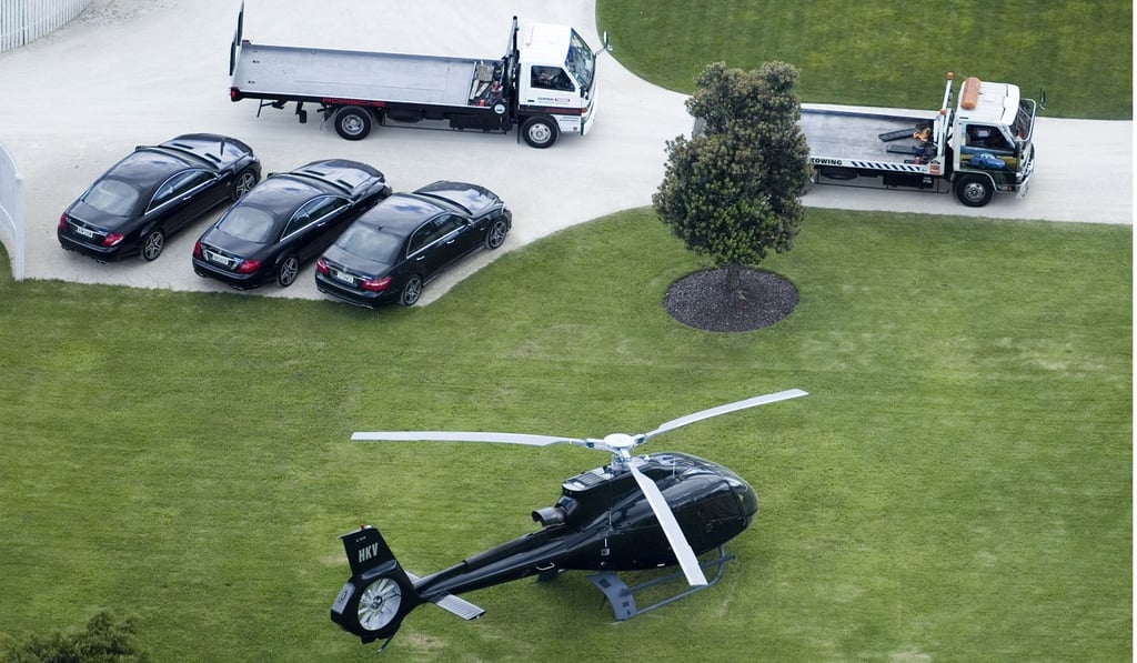 Kim Dotcom was arrested in New Zealand in 2012 during a dramatic police raid on his mansion, File photo: AP