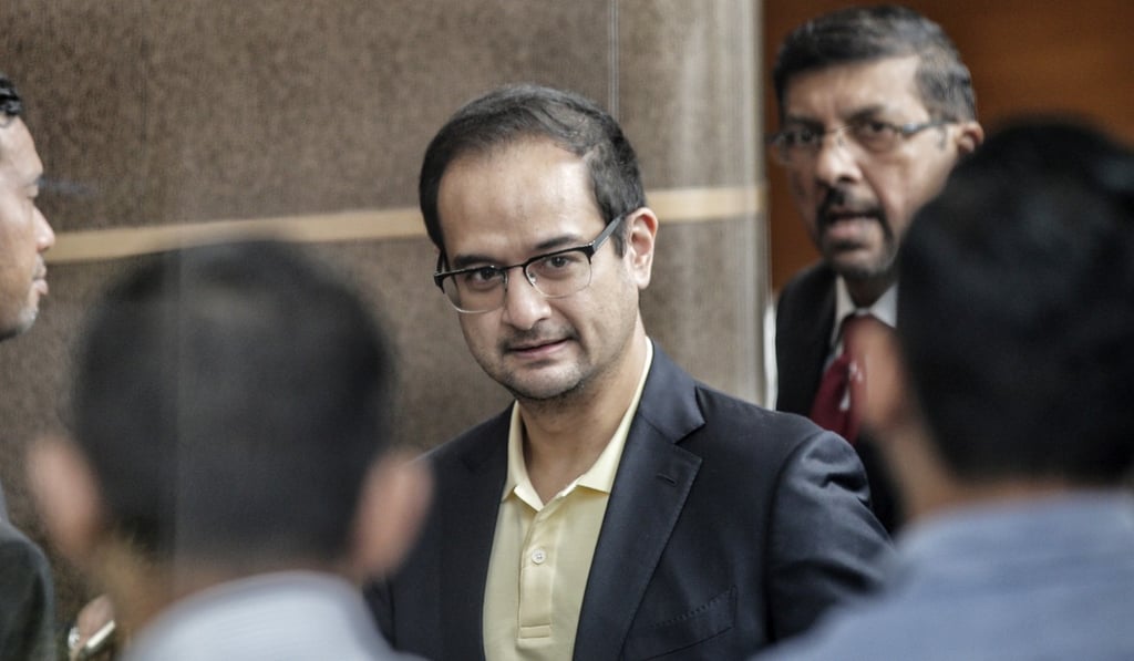 Riza Aziz, stepson of former Malaysian prime minister Najib Razak, arrives at the Malaysia Anti-Corruption Commission in Putrajaya. Photo: EPA