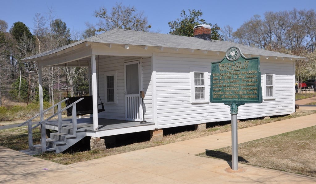 The house where Presley was born, in Tupelo, Mississippi. Picture: Alamy