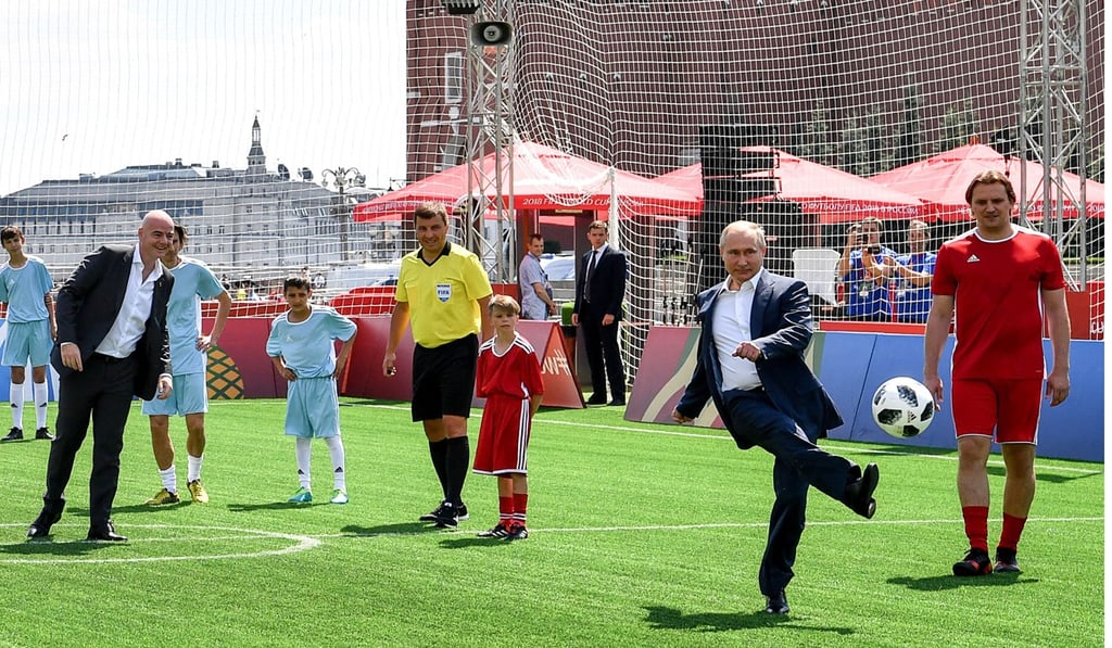 Russia president Vladimir Putin has overseen a successful World Cup tournament so far. Photo: AFP