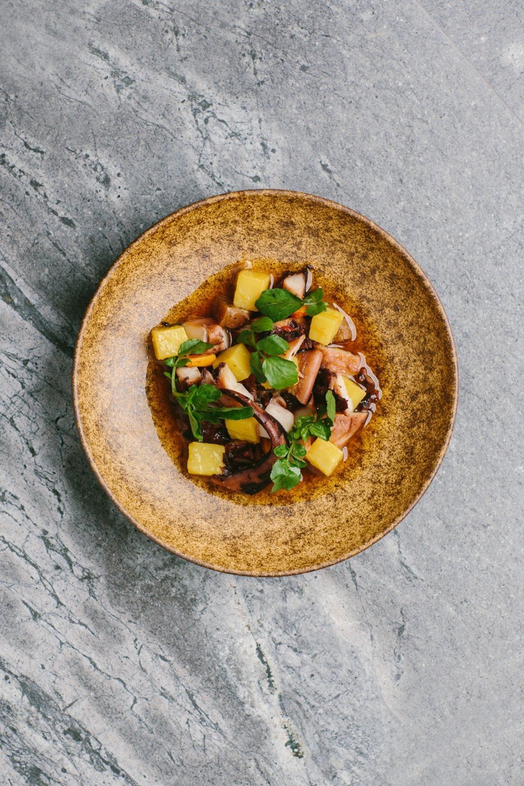 Grilled octopus from Fukuro, one of Black Sheep Restaurants’ newest additions