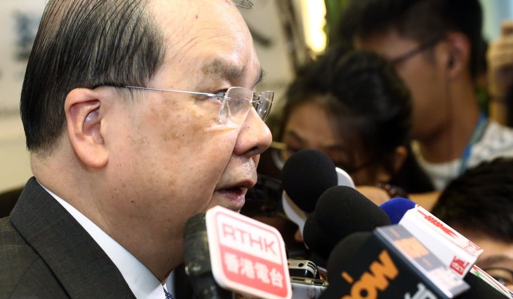 Matthew Cheung at the inauguration ceremony. Photo: Edmond So